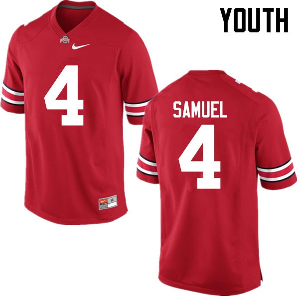 Ohio State Buckeyes #4 Curtis Samuel Youth Stitched Jersey Red